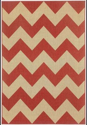 Capel Chevron Red Pepper
