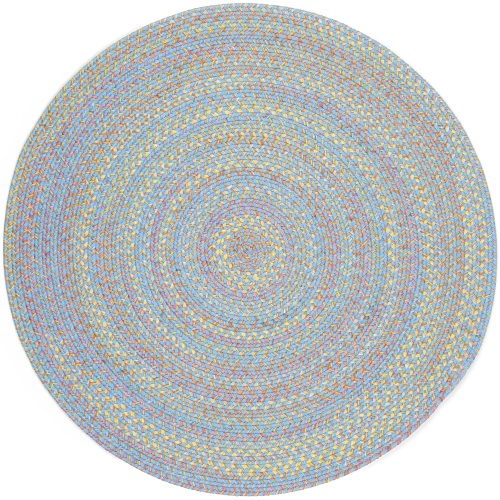 Rhody Rug PT-07 Aqua Blue Multi