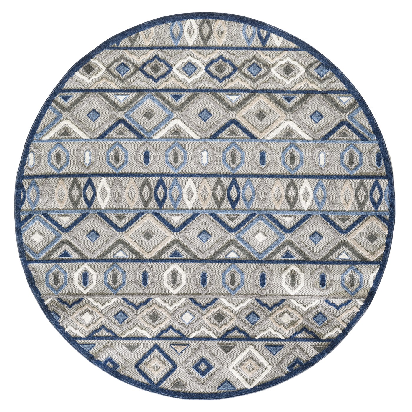 KAS 6921 Gray Blue Aztec