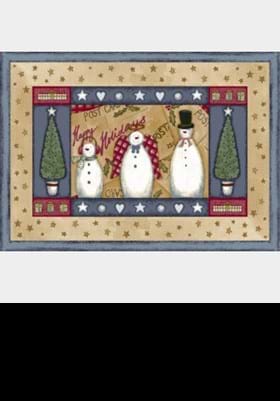 Milliken Holiday Rugs 4533 Frosty and Family 12