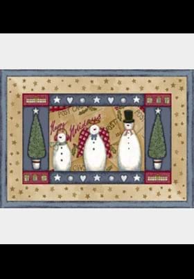 Milliken Holiday Rugs 4533 Frosty and Family 12