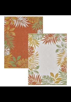 KAS Tropical Border 1403 Ivory Rust