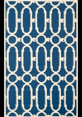 Safavieh NPT434C Royal Blue White