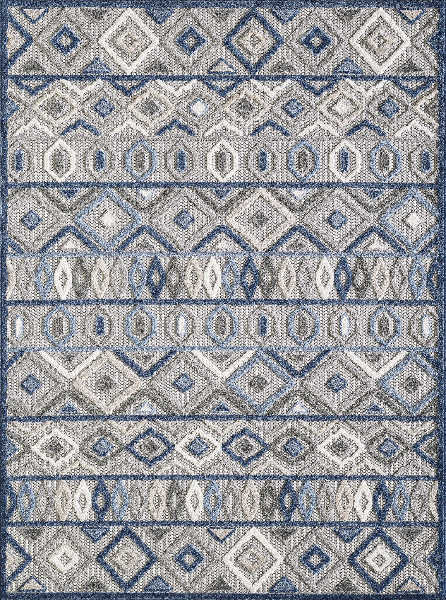 KAS 6921 Gray Blue Aztec