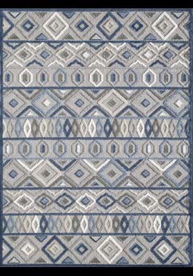KAS 6921 Gray Blue Aztec