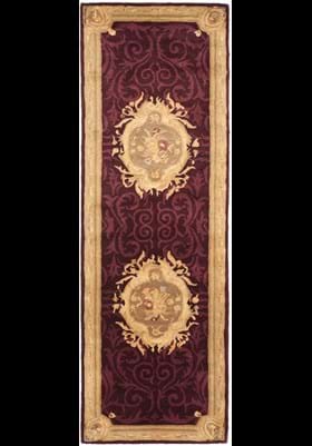 Safavieh EM414A Dark Red Dark Beige