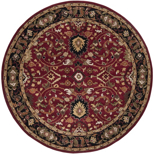 Surya CAE-1031 Burgundy Black