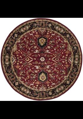 Surya CAE-1031 Burgundy Black
