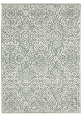 Oriental Weavers ECH02 Teal Ivory
