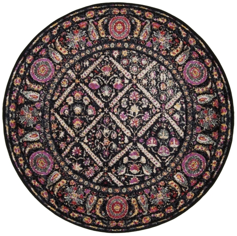 Safavieh ADR203Z Black Fuchsia