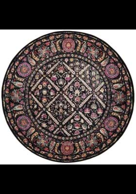 Safavieh ADR203Z Black Fuchsia