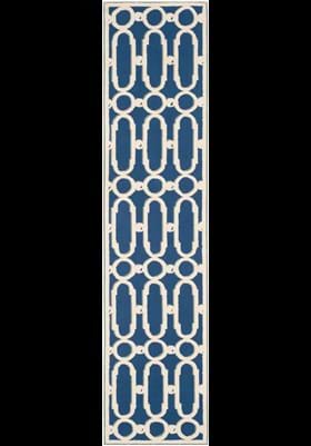 Safavieh NPT434C Royal Blue White