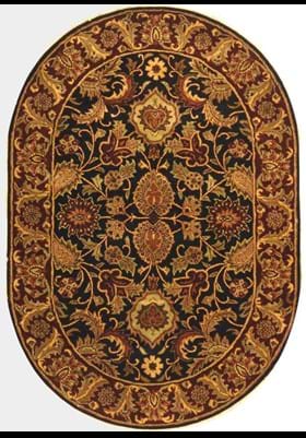 Safavieh CL244C Black Burgundy