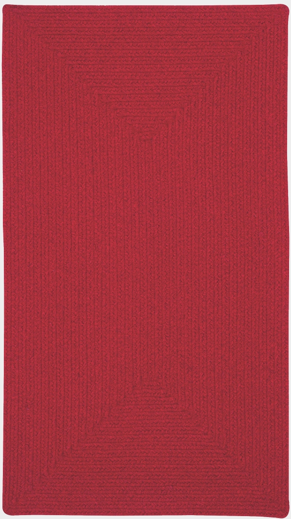 Capel Manteo Dark Red Concentric Rectangle