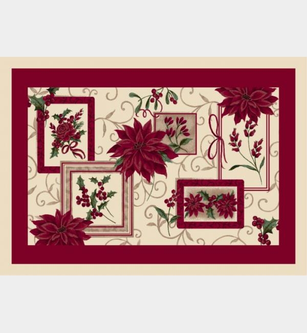 Milliken Holiday Rugs 4533 Winter Bouquet 16