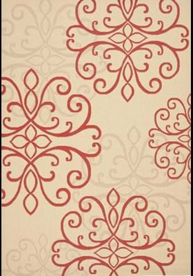Safavieh CY6857-18 Creme Red