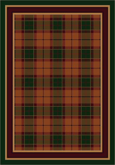 Milliken Magee Plaid 8473 Amber Emerald 5906