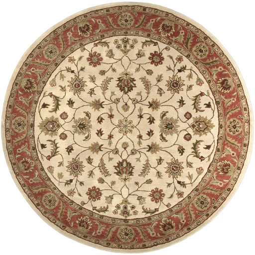 Surya CRN - 6004 Golden Beige and Rust