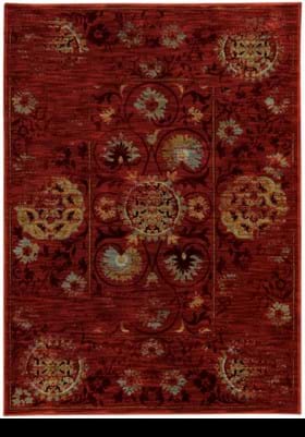 Oriental Weavers 6386E Red Gold