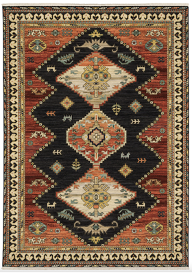 Oriental Weavers 51K Charcoal