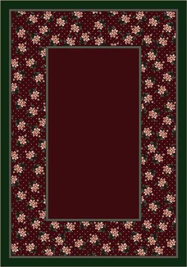 Milliken Rambling Rose 8476 Garnet 10006