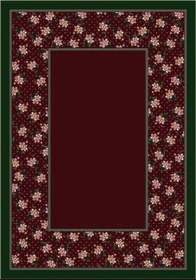 Milliken Rambling Rose 8476 Garnet 10006