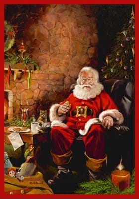 Milliken RJ McDonald 4533 Santa Treats c2000