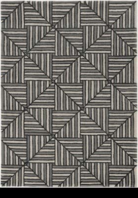 KAS 4304 Navy Charcoal Diagonal Tile
