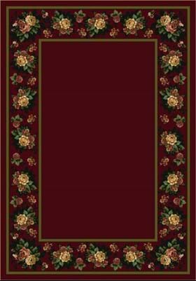 Milliken Floral Lace 8548 Cranberry 10806
