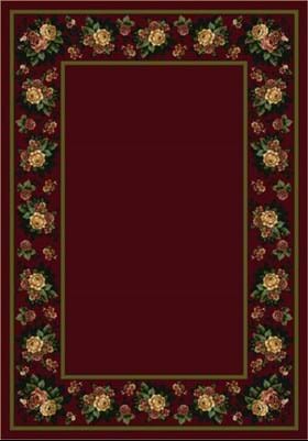 Milliken Floral Lace 8548 Cranberry 10806