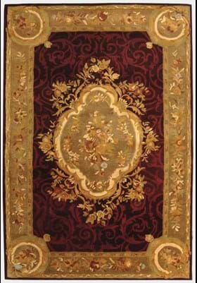 Safavieh EM414A Dark Red Dark Beige