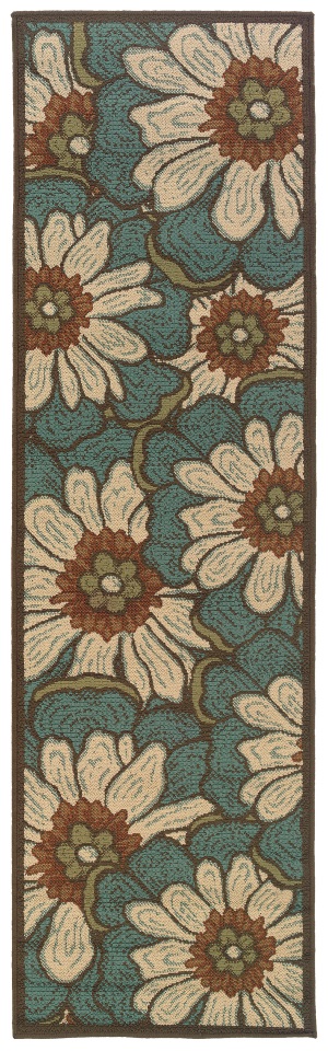 Oriental Weavers 3444M Blue Ivory