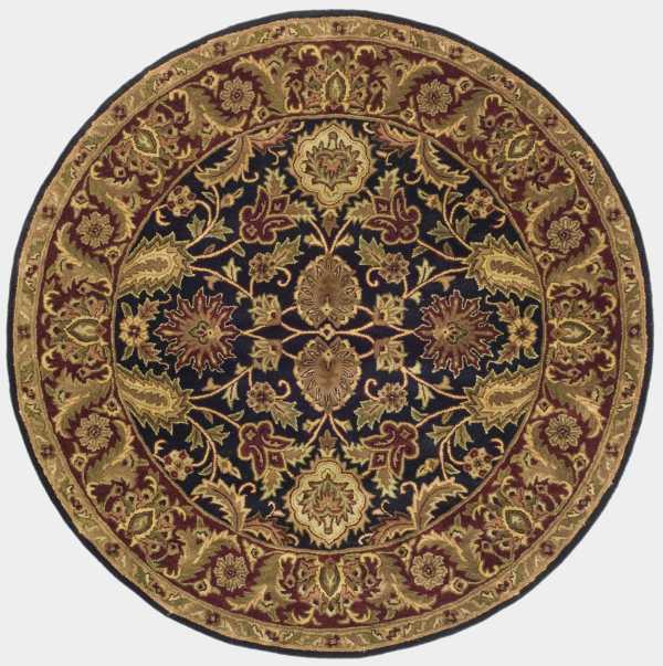 Safavieh CL244C Black Burgundy