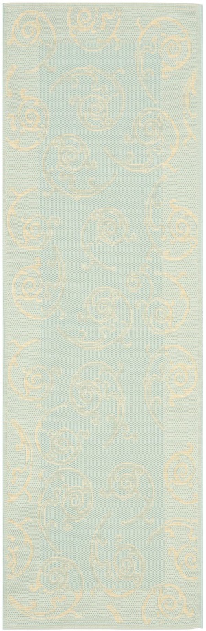 Safavieh CY6108-25 Aqua Cream