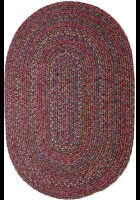 Rhody Rug SO-45 Burgundy Red Multi