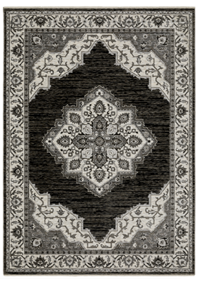 Oriental Weavers CH05C Charcoal Ivory