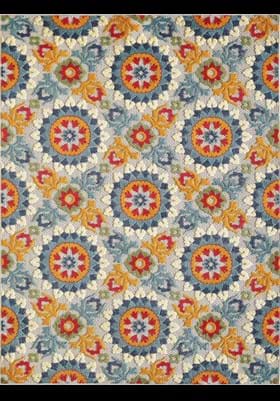 KAS 6931 Ivory Multi Manor