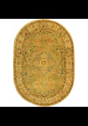 Safavieh AT16A Green Ivory