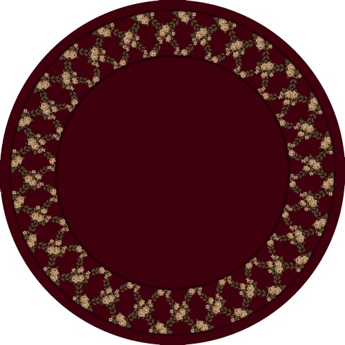 Milliken Rose Bower 8477 Cranberry 10806