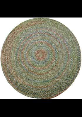 Rhody Rug SO-65 Moss Green Multi