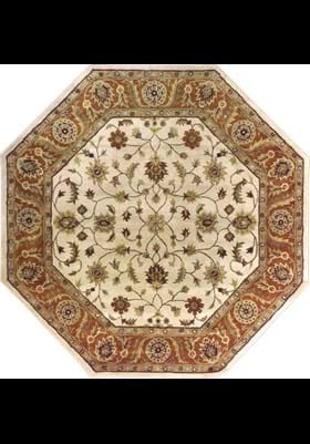 Surya CRN - 6004 Golden Beige and Rust
