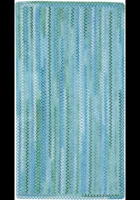 Capel Waterway Blue Vertical Stripe Rectangle