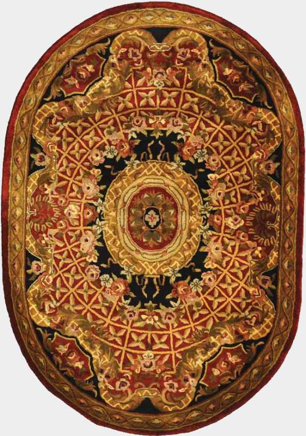 Safavieh CL304B Burgundy Black