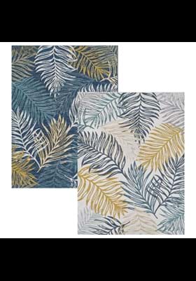 KAS Palms 1406 Ivory Blue