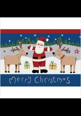 Milliken Santa Deer 4533 Kringle 22