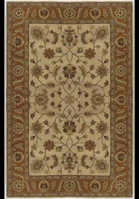 Surya CRN - 6004 Golden Beige and Rust