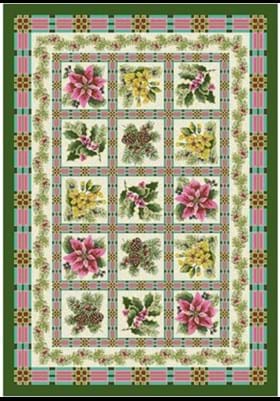 Milliken Yuletide Garden 4533 Evergreen 111