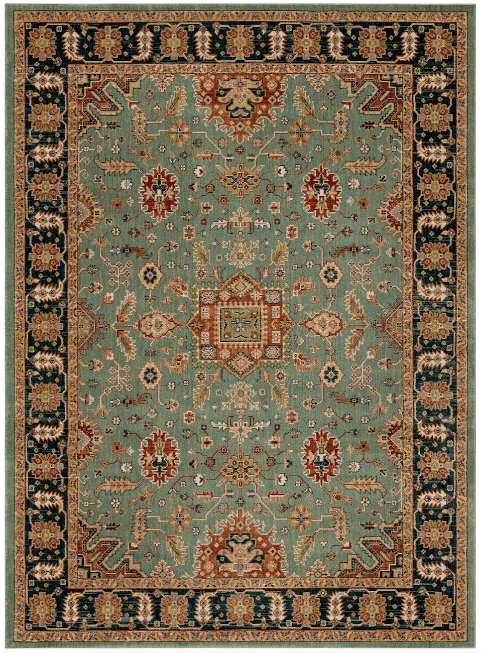 Karastan Deir 90665 Aquamarine 50123