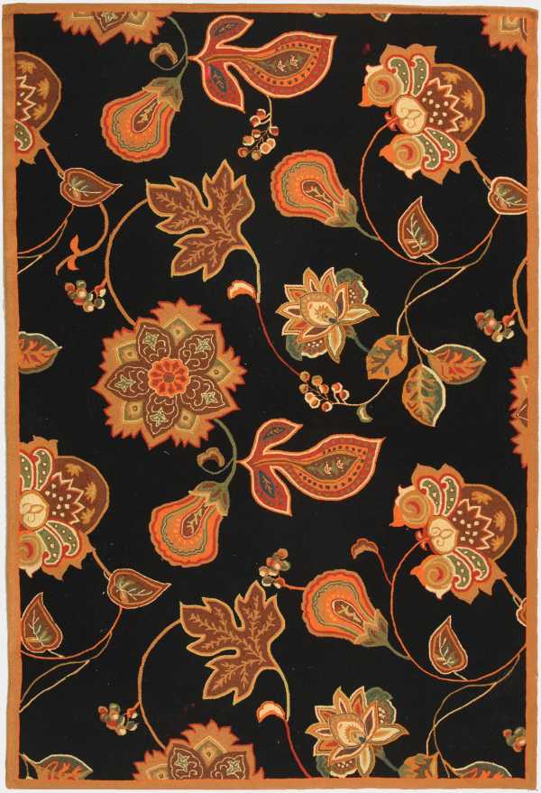 Safavieh HK209C Black Orange