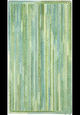 Capel Waterway Yellow Vertical Stripe Rectang